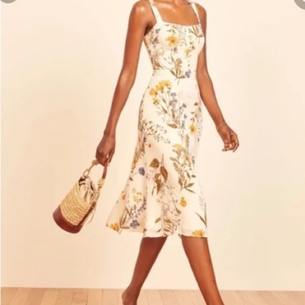 Reformation Camari dress in frolic flowers